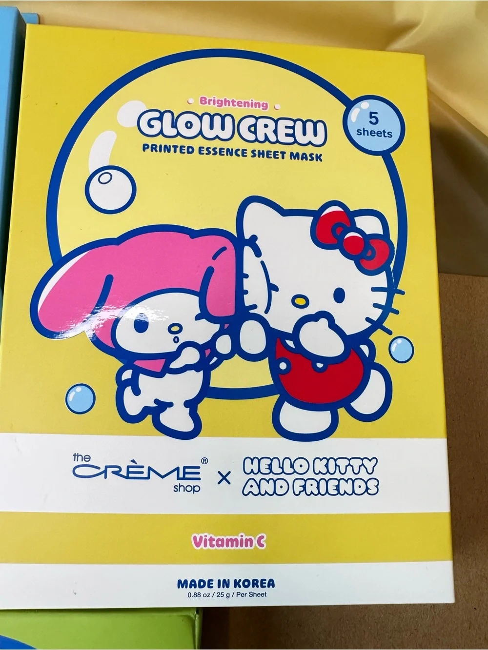 The Crème Shop x Hello Kitty Sheet Masks: Dew, Glow & Smooth Crew 15 masks total